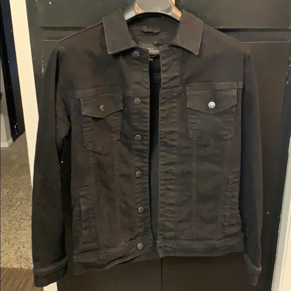 🔥Zara Men’s Black Denim Jacket Medium